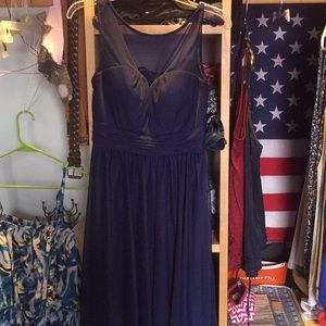 Navy blue semi formal dress